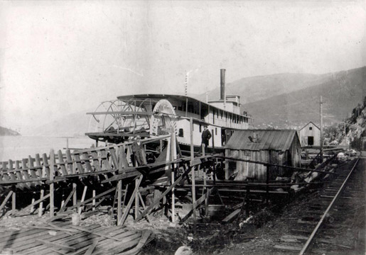 La construction du vapeur à une roue Moyie